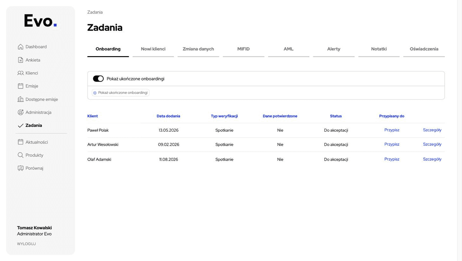 Evo Online – lista zadań onboardingowych